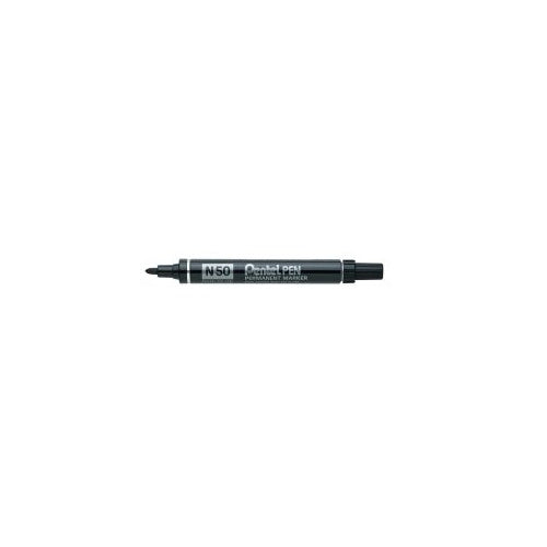 Pentel Marker N50 - Permanent Bullet: Black (Box of 12)