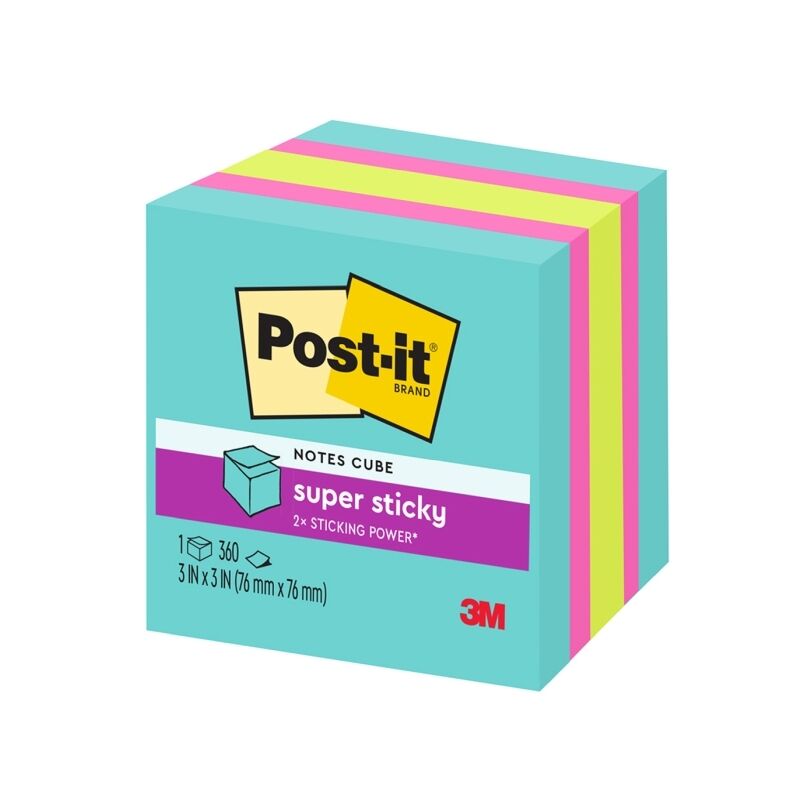 Post-It S/St Cube 2027-SSAFG (Box of 4)
