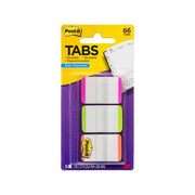 Post-It Tabs Pink Green Orange 25 x 38mm 66-Pack - Box of 6 - 686L