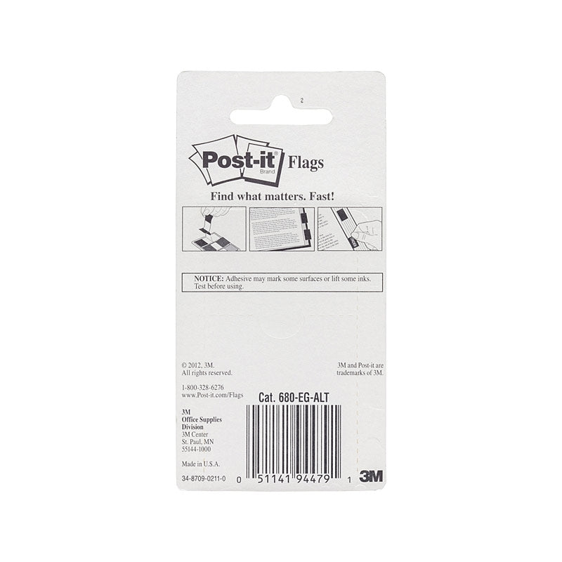 Post-It Flags Bright Colours 25 x 43mm 3-Pack (Box of 6)