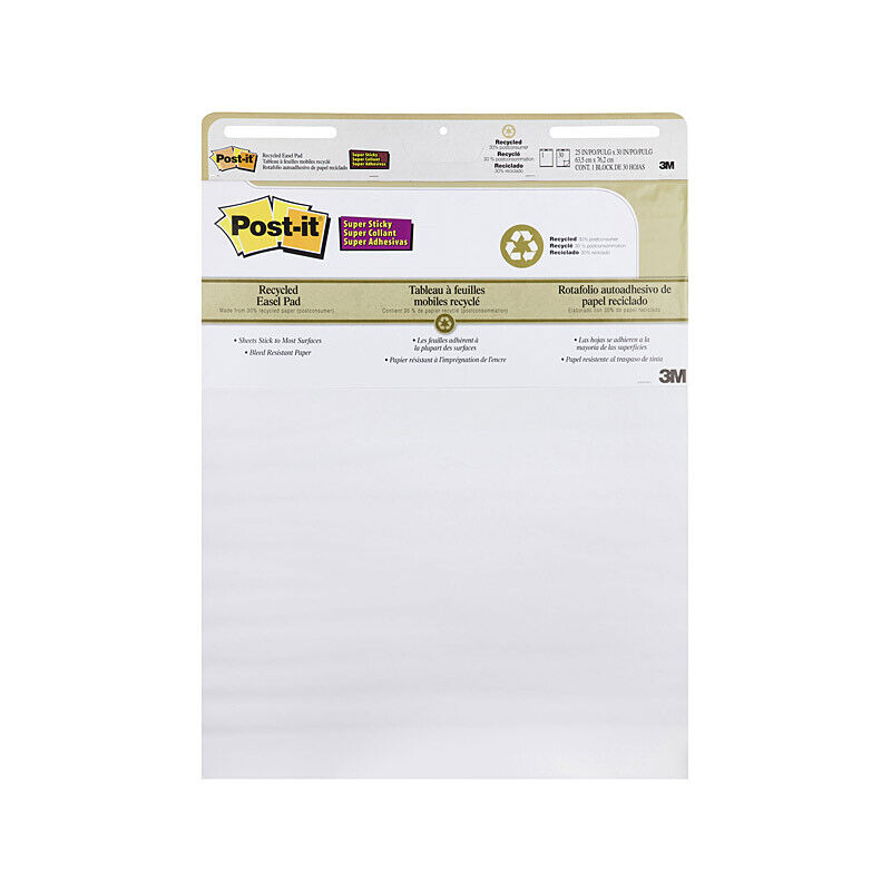 Post-It Easel Pads Recycled 635 x 762mm (Box of 2)