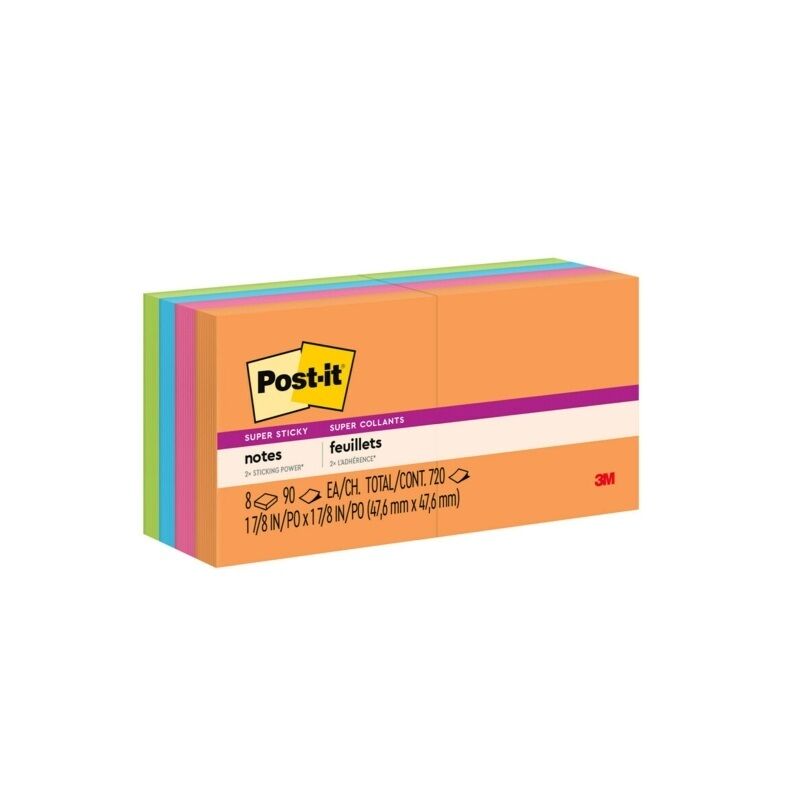 Post-it Super Sticky Notes Rio de Janeiro 48 x 48mm - 8 Pack