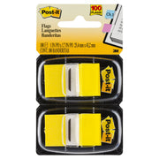 Post-It Flags Yellow 25 x 43mm 2-Pack (Box of 6)