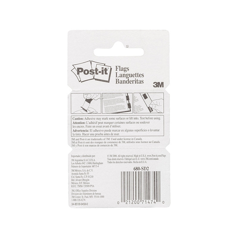 Post-It Sign & Date Flags Bright Green 25 x 43mm 2-Pack (Box of 6)