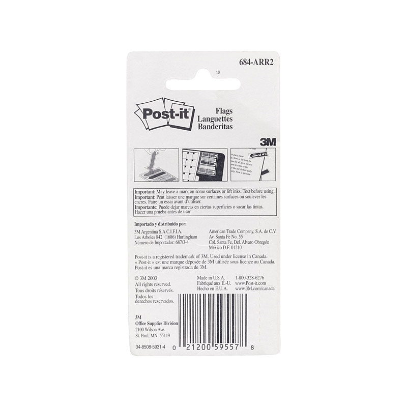 Post-It Arrow Flags Bright Colours 12 x 45mm 5-Pack (Box of 6)