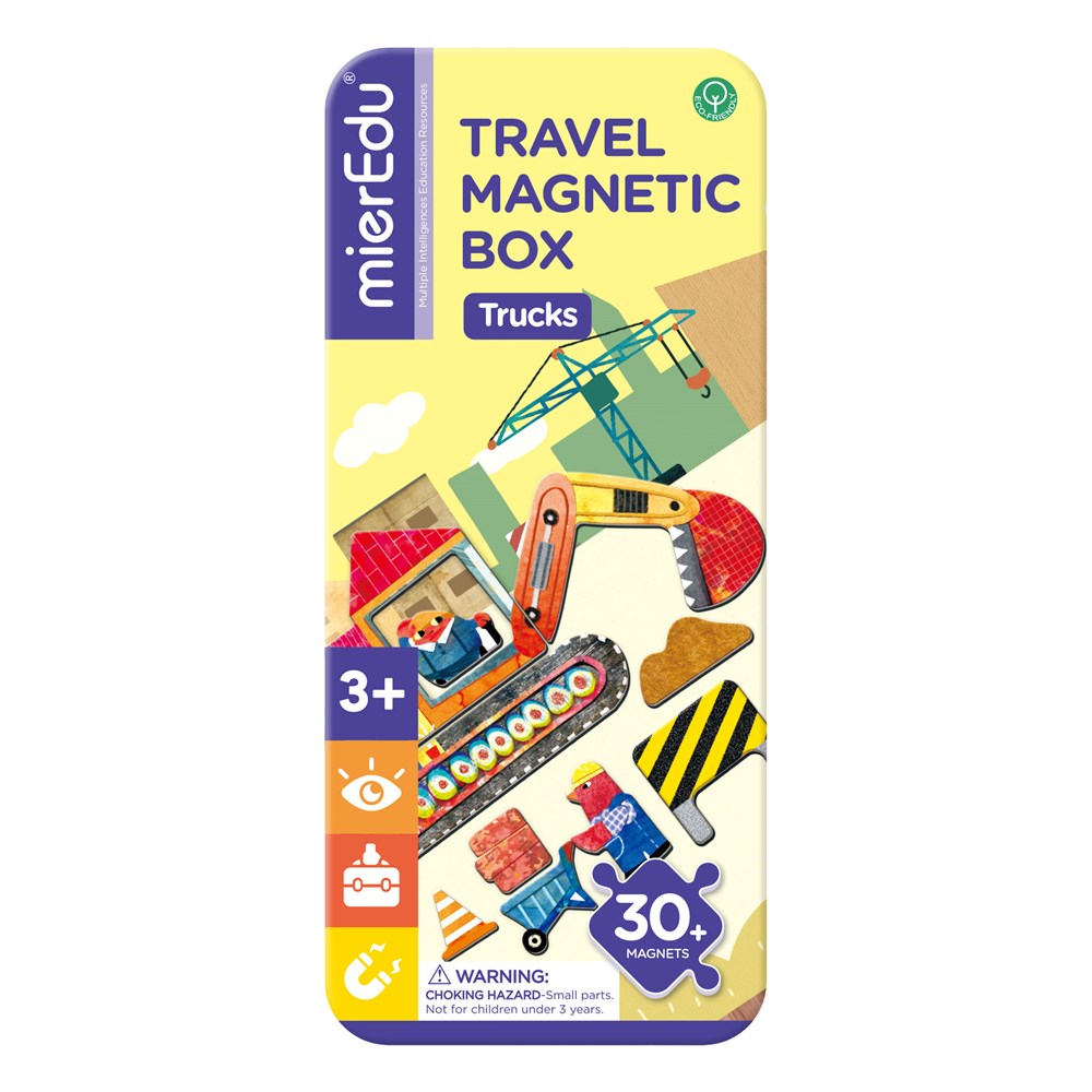 mierEdu Travel Magnetic Box - Trucks