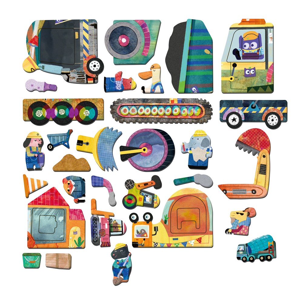 mierEdu Travel Magnetic Box - Trucks - view 3
