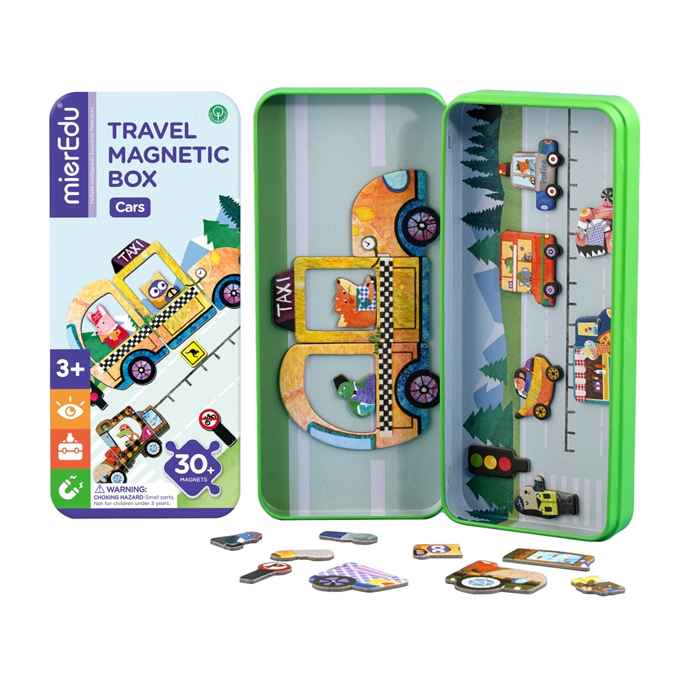mierEdu Travel Magnetic Box - Cars - view 2