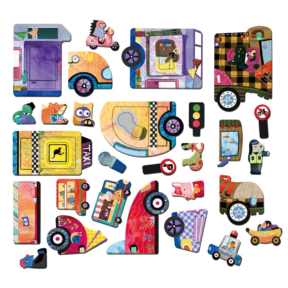 mierEdu Travel Magnetic Box - Cars - view 3