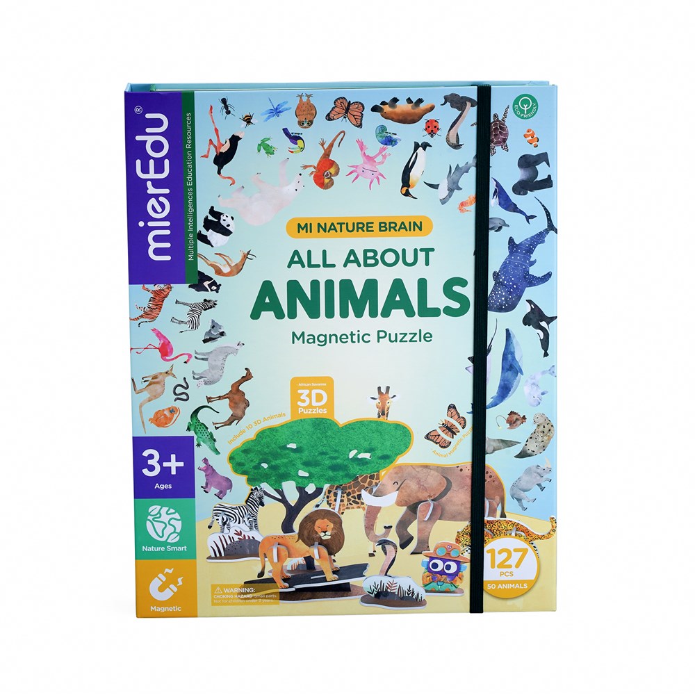 mierEdu Magnetic Puzzle - All About - Animals