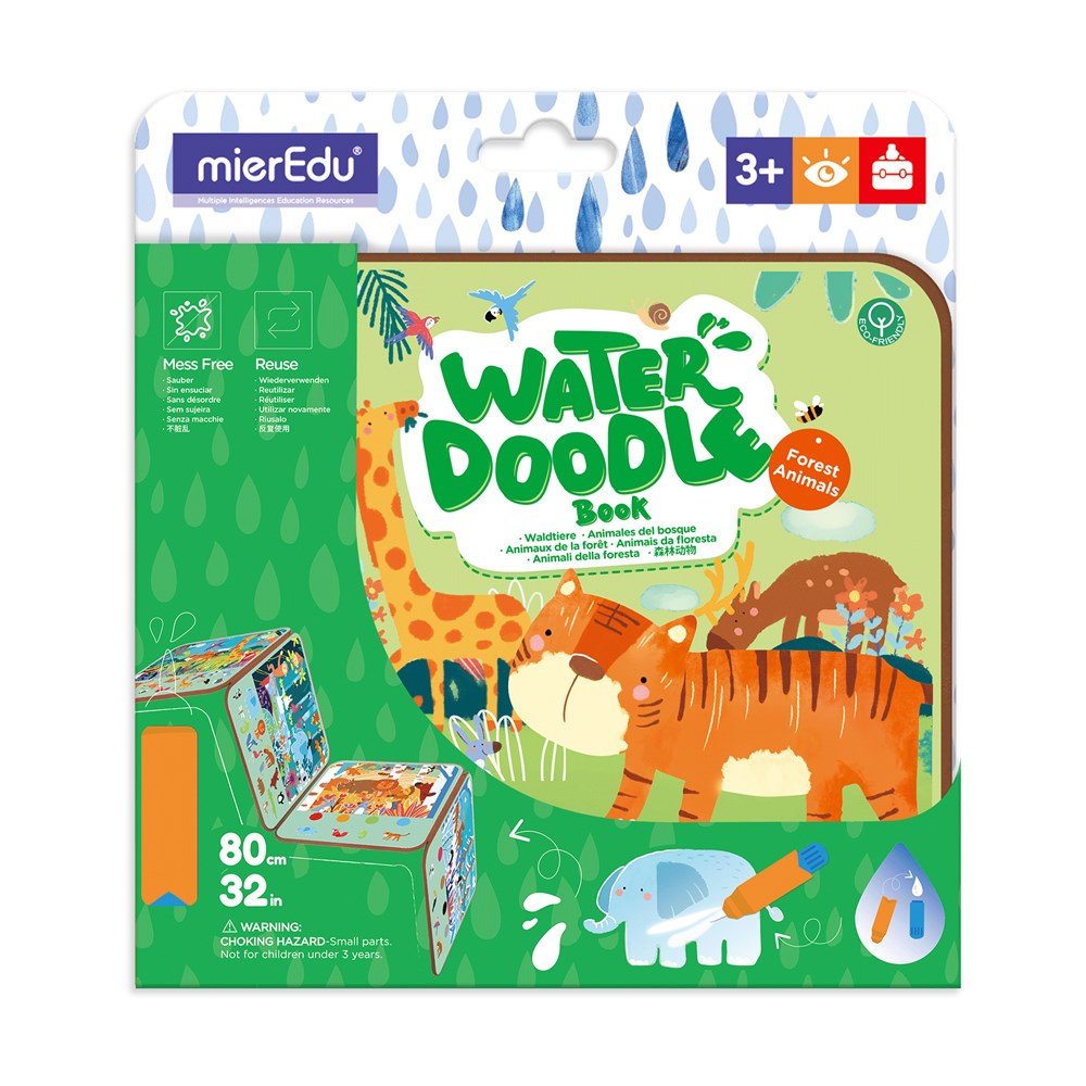 mierEdu Water Doodle Book - Forest Animals