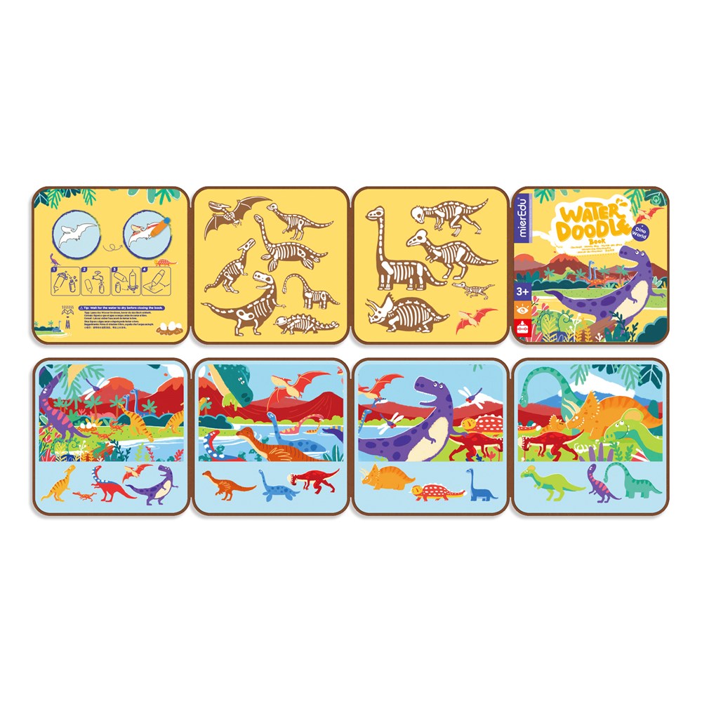mierEdu Water Doodle Book - Dino World - view 3