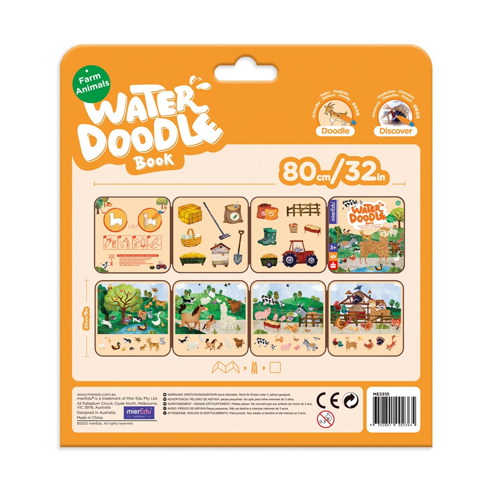 mierEdu Water Doodle Book - Farm Animals - view 2