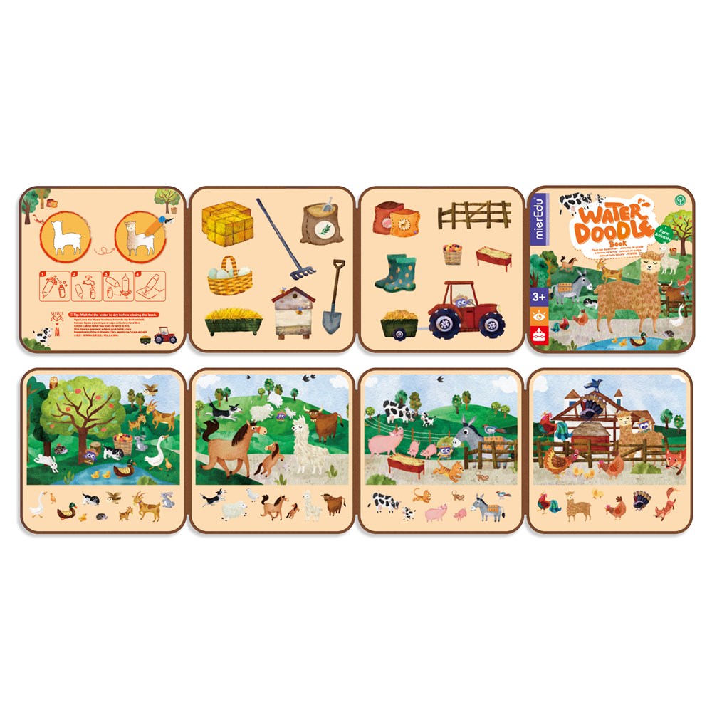 mierEdu Water Doodle Book - Farm Animals - view 3