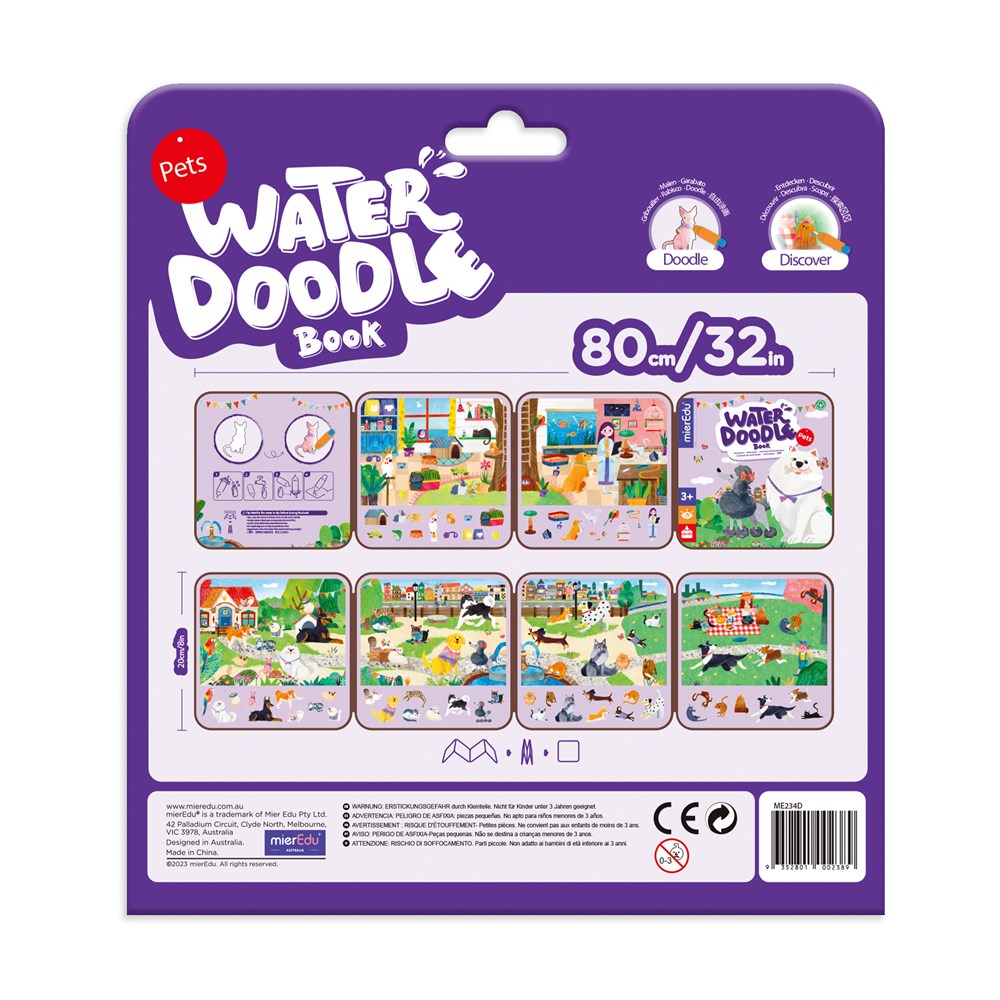 mierEdu Water Doodle Book - Pets - view 2
