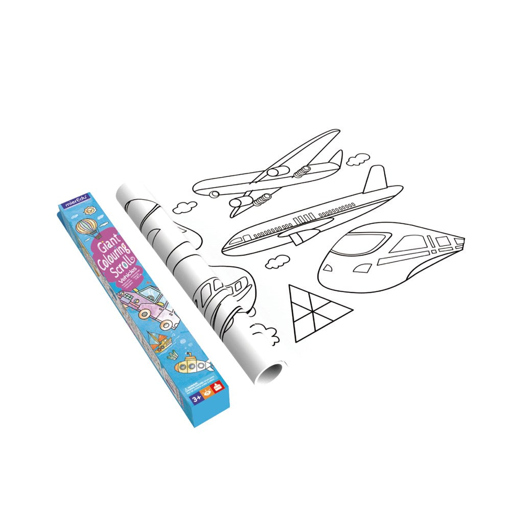 mierEdu Giant Colouring Scroll - Vehicles - view 2