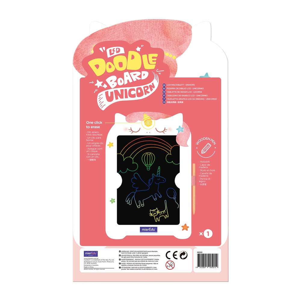 mierEdu LCD Doodle Board - Unicorn - view 2