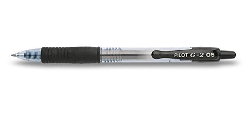 Pilot Pen - Ballpoint Bl-G2-5 Retractable XF: Black (Box of 12)