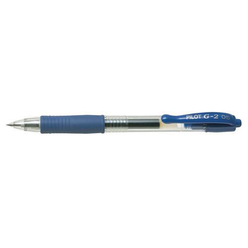 Pilot Pen - Ballpoint Bl-G2-5 Retractable XF: Blue (Box of 12)