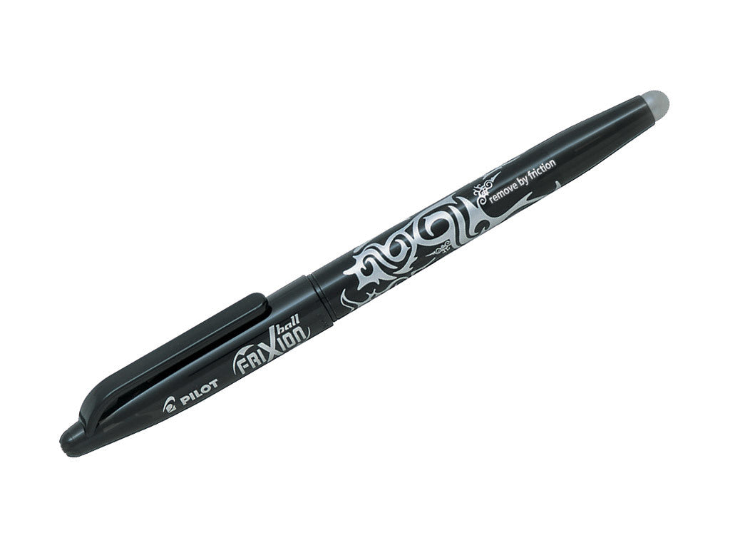 Pilot Pen Rollerball - Frixionball Bl-FR7: Black with Eraser (Box of 12)