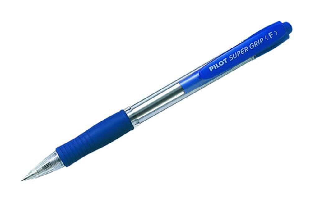 Pilot Pen - Ballpoint Super Grip BPGP-10R Retractable: Fine Blue (Single)