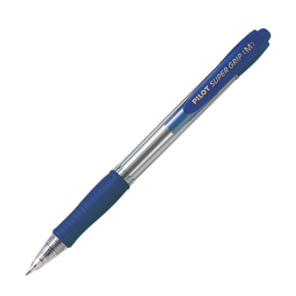 Pilot Pen - Ballpoint Super Grip BPGP-10R Retractable: Medium Blue (Single)