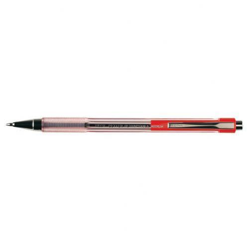 Pilot Pen - Ballpoint BP145 Retractable: Medium Red (Box of 12)