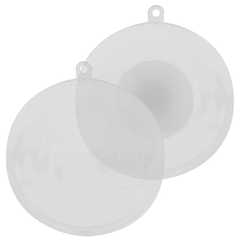 Plastic Ball with Cut Out Opening - 80mm (Pack of 10)