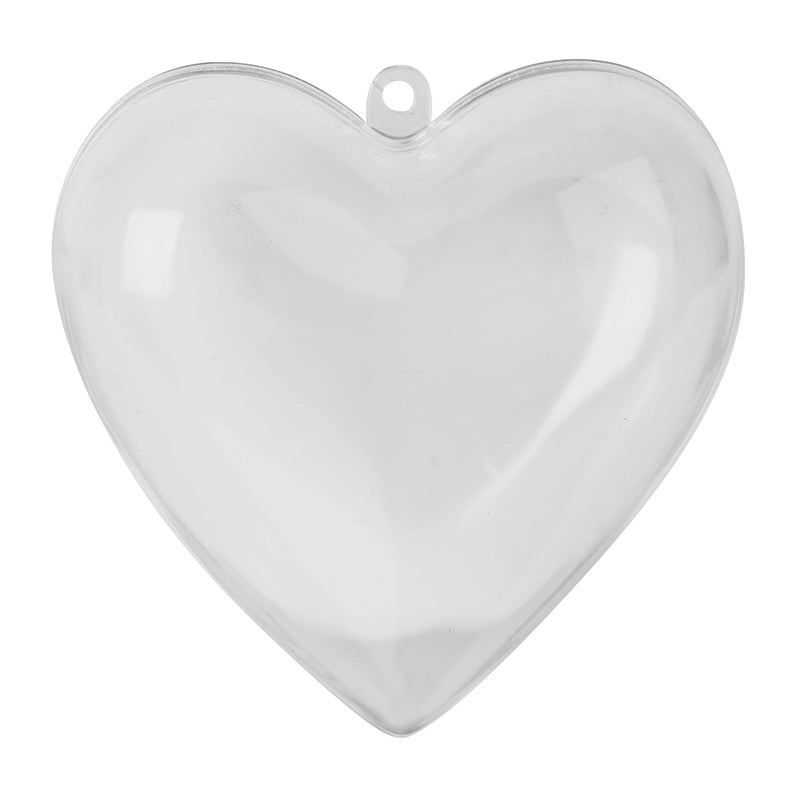 Plastic Heart Shape - 80mm (Pack of 10)