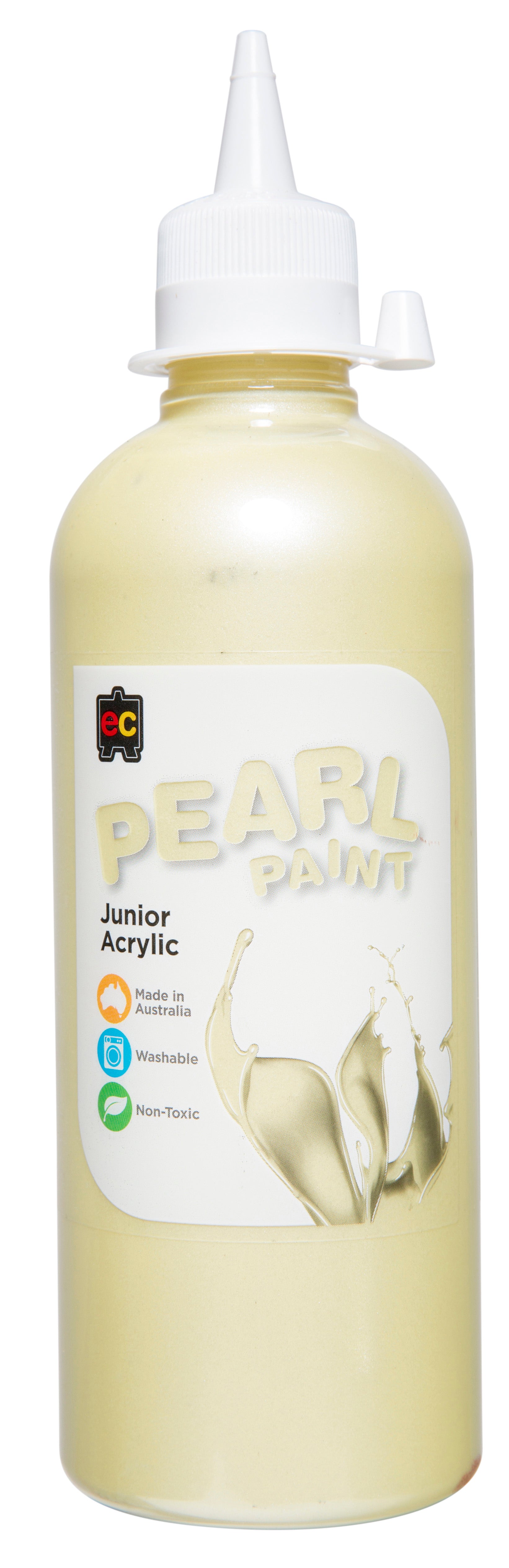 Pearl Paint Junior Acrylic Paint 500mL - Yellow