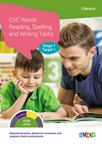 CVC Words Reading, Spelling and Writing Tasks