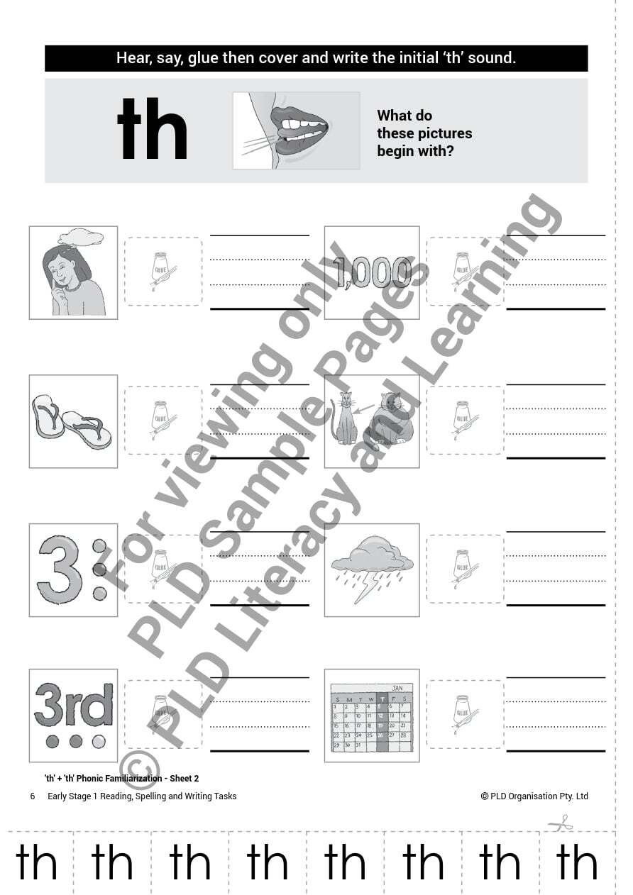 Early Stage 1 - Reading, Spelling and Writing Tasks: Target 2