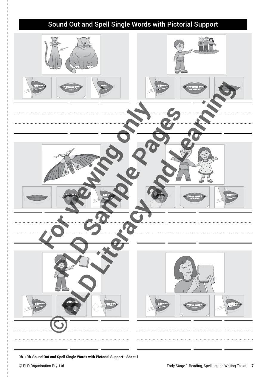 Early Stage 1 - Reading, Spelling and Writing Tasks: Target 2