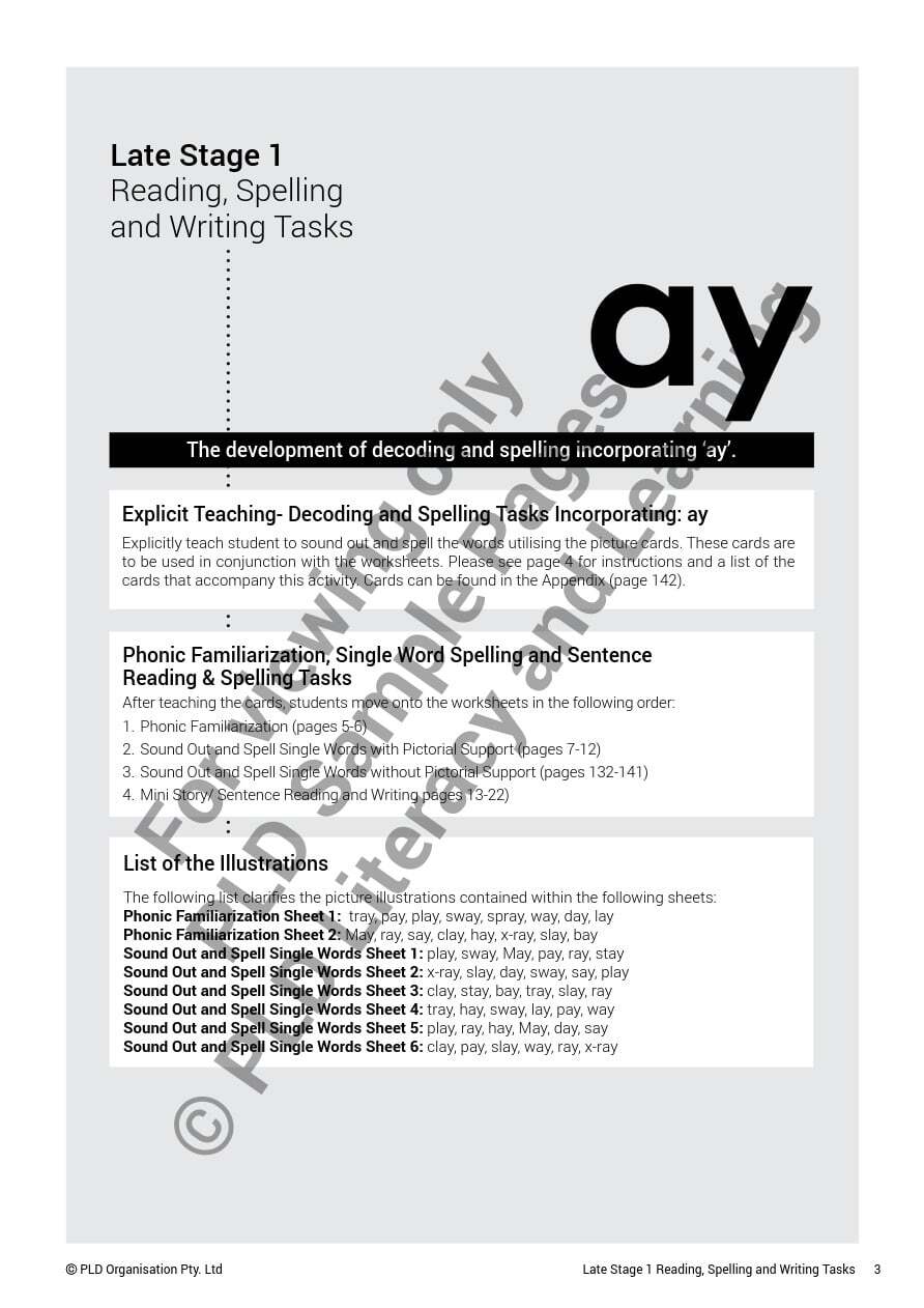 Late Stage 1 - Reading, Spelling and Writing Tasks: Target 4