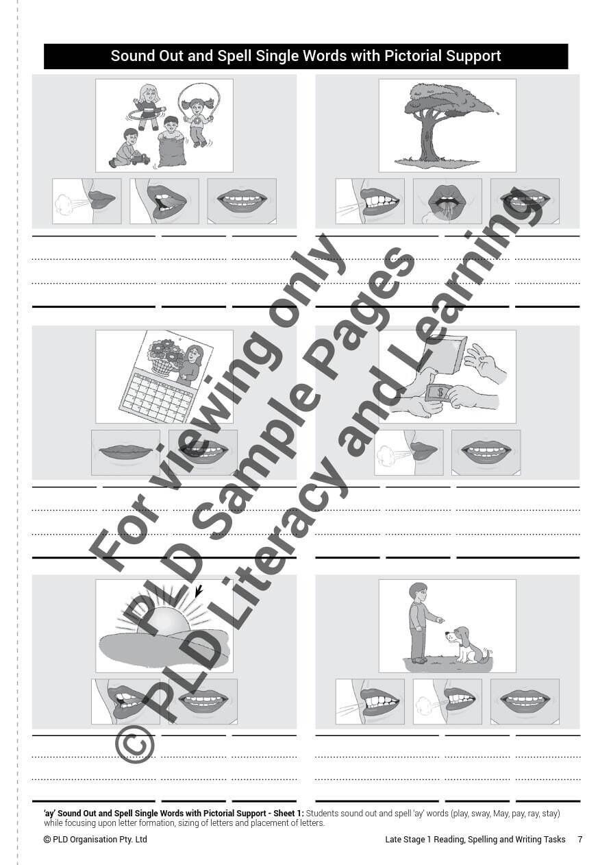 Late Stage 1 - Reading, Spelling and Writing Tasks: Target 4
