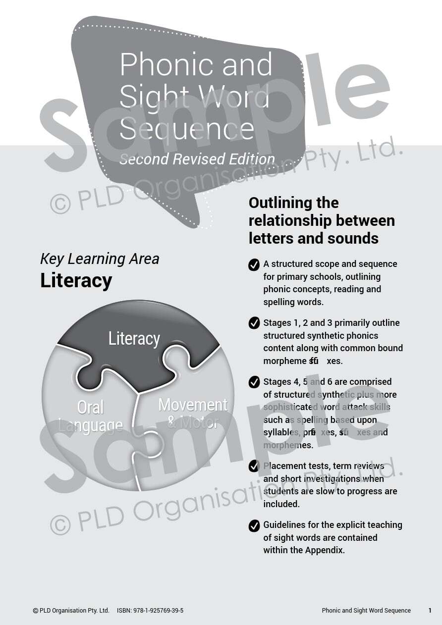 Phonic & Sight Word Sequence