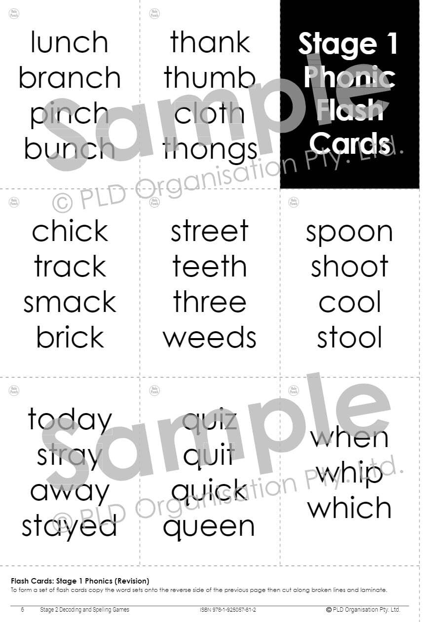 Decoding and Spelling Games - Stage 2
