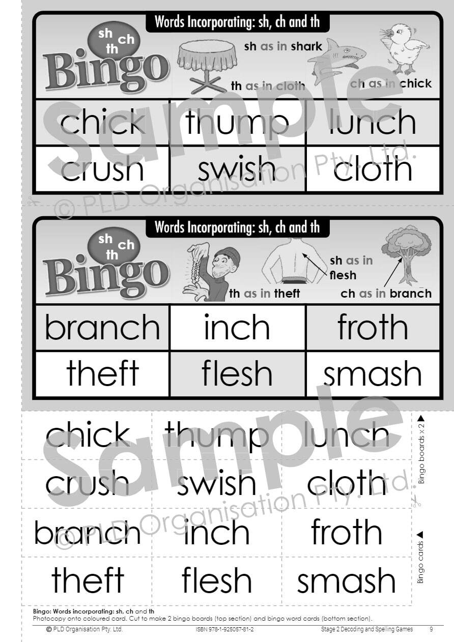 Decoding and Spelling Games - Stage 2
