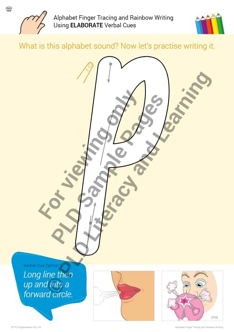 Alphabet Finger Tracing & Rainbow Writing