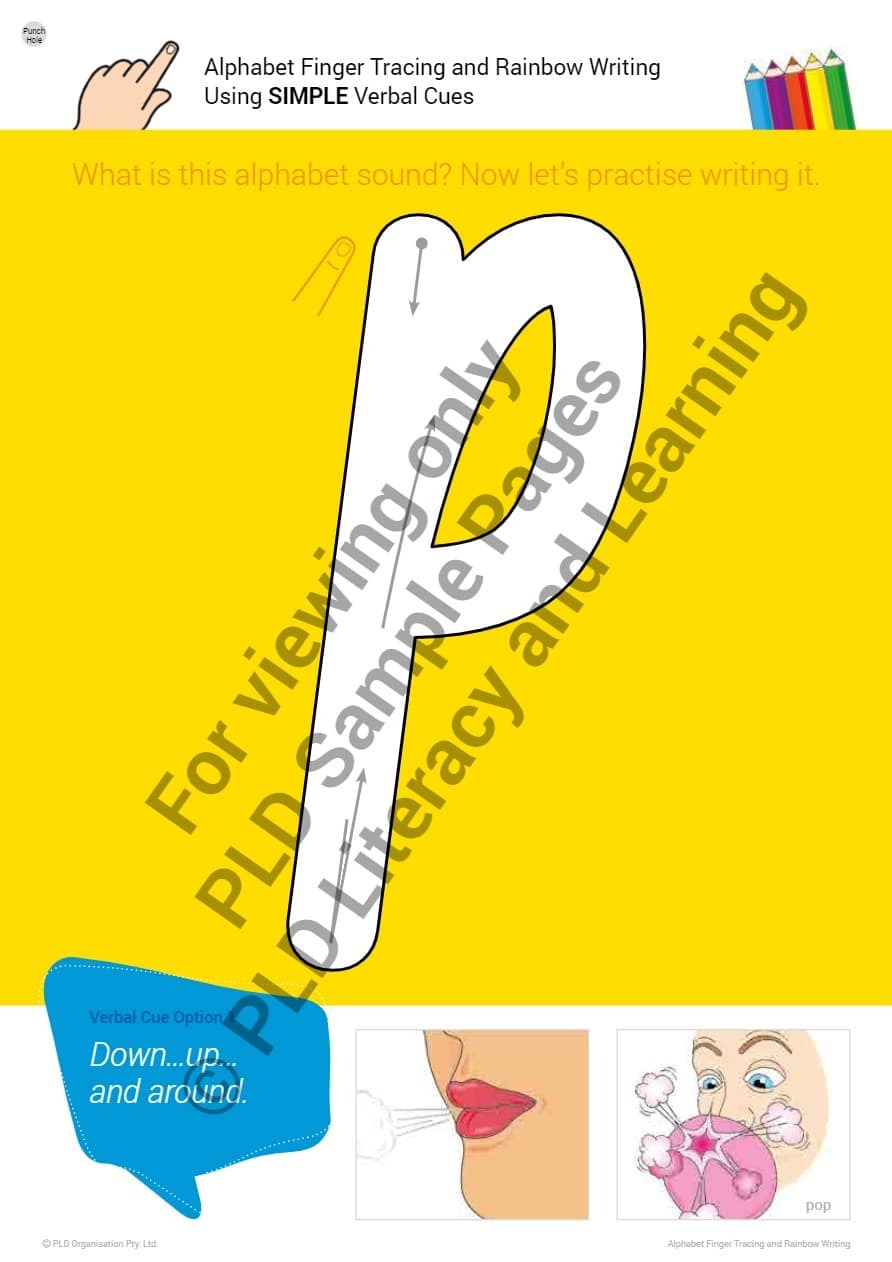Alphabet Finger Tracing & Rainbow Writing
