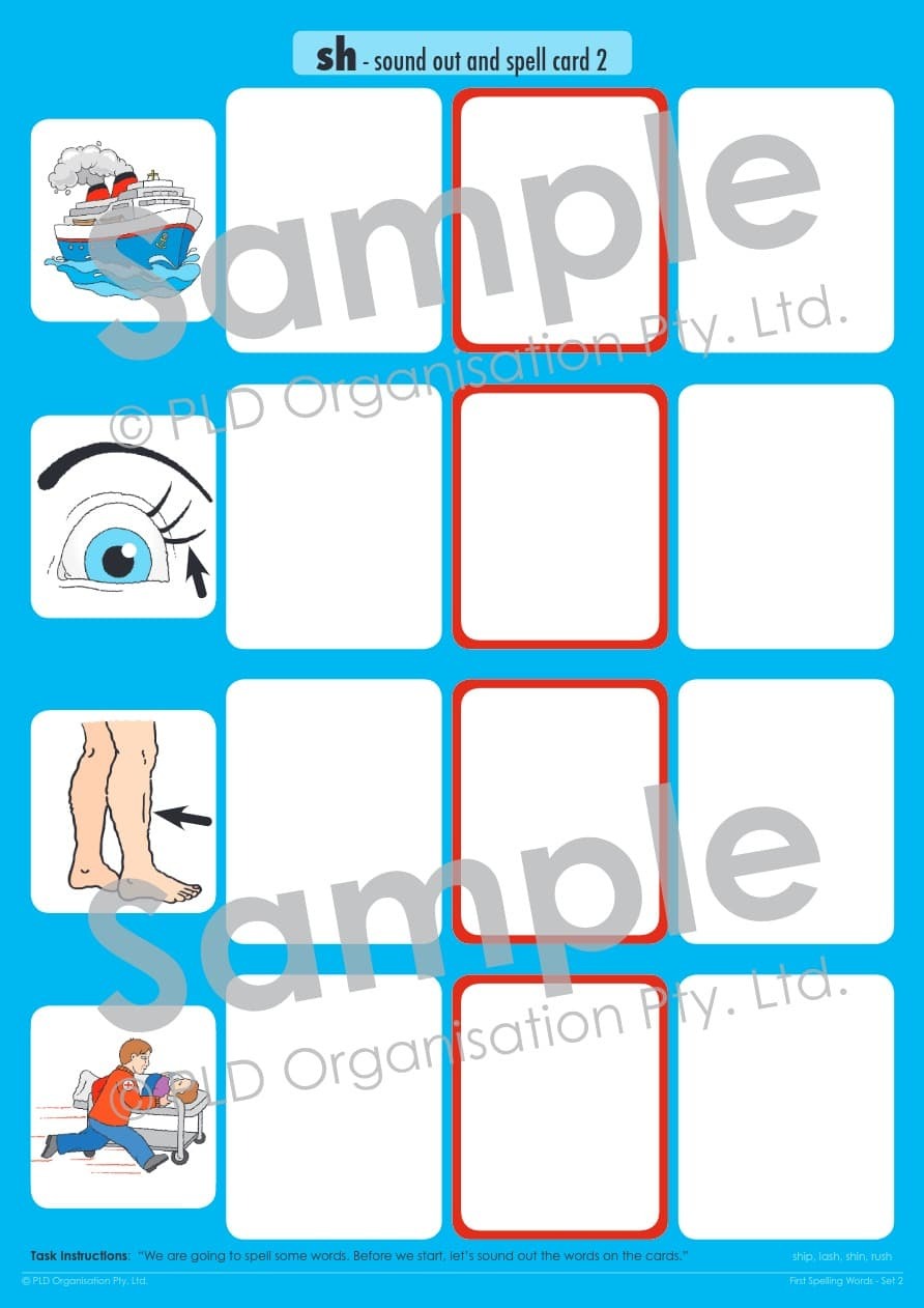 First Spelling Words - Set 2