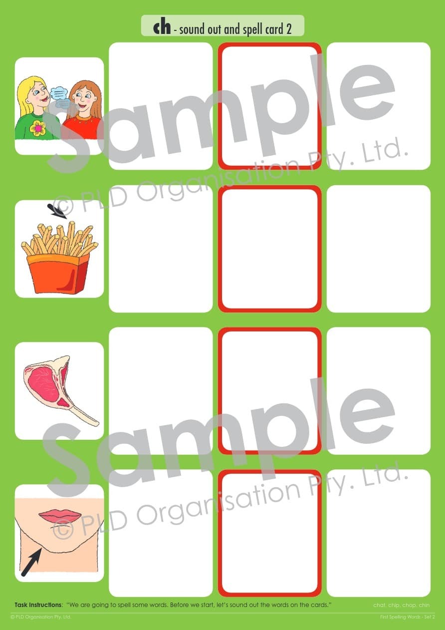 First Spelling Words - Set 2
