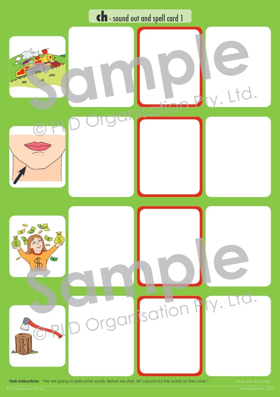 First Spelling Words - Set 2