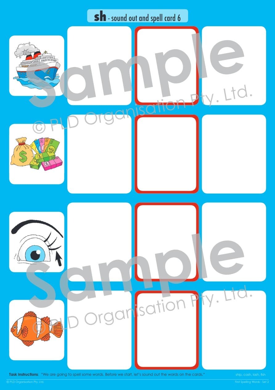 First Spelling Words - Set 2