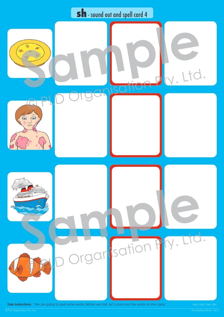First Spelling Words - Set 2