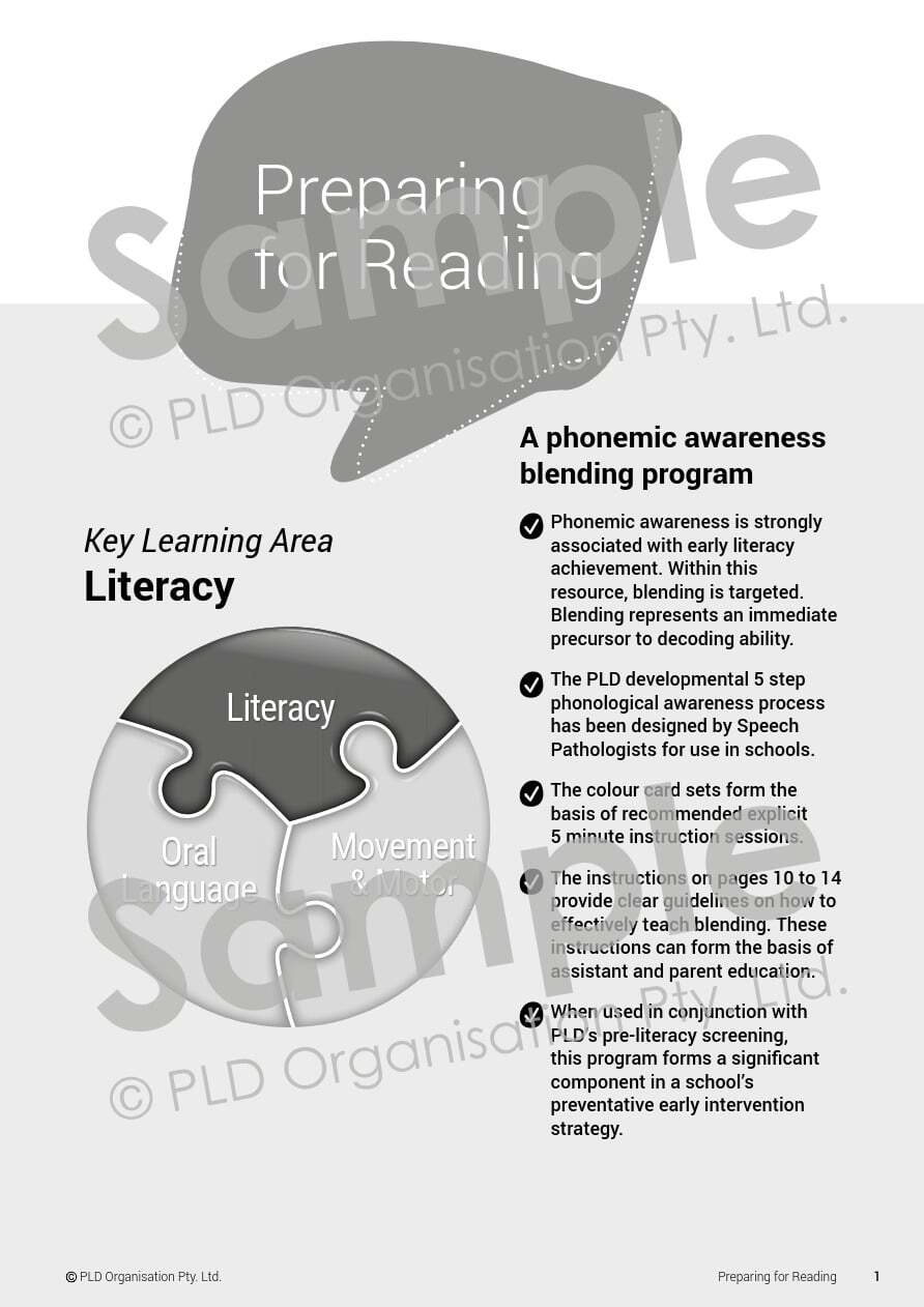 Preparing for Reading