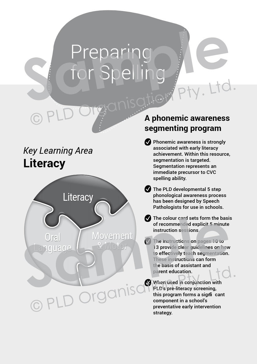 Preparing for Spelling