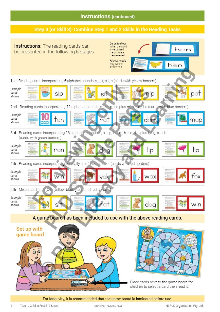 Teach a Child to Read in 3 Steps