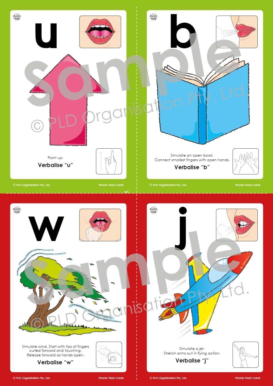 Phonic Flash Cards - Stage 1-4