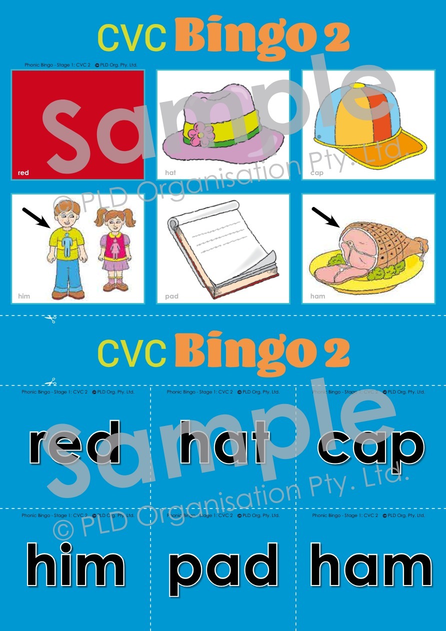 Phonic Bingo Games - Stage 1